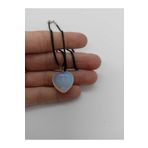 BalıkHediyelik Opal Aytaşı Kolye/ Kalp Şeklinde Doğaltaş Kolye KLP-1001-01