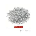 BALIM ÖRGÜ EVİ Çengelli İğne 32 mm 50 Adet Metal Rengi
