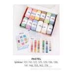 BALIM ÖRGÜ EVİ Hello Kutulu 12'li Iplik Seti - Pastel Punch-amigurumi- Tıg Işi - Set 3 Renk Kartelası Hediyeli