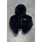 BALİNA Juicy Siyah Şişme Bomber Crop Mont