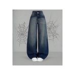 BALİNA Y2K Harajuku Trend Baggy Pocket Jean Pantolon -BLN