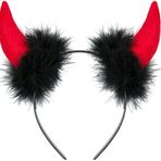 Balinco Şeytan sohren Şeytan Kulakları Saç Bandı Faşing Karnaval Cadılar Bayramı Parti Kostüm Saç Takısı Alın Bandı Headwear Boynuz