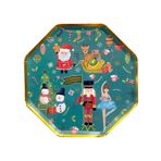 BalinMandalin Yılbaşı, Nutcracker/Fındıkkıran, Balerin, Kardan Adam, Gingerbread Man Desenli Karton Tabak, 8'li
