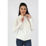 Balins Bej Kapüşonlu Kadife Kadın Sweatshirt