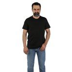 Balins Erkek Bisiklet Yaka Kısa Kollu Tişört Siyah S