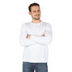 Balins Erkek Süprem Bisiklet Yaka Tişört Beyaz