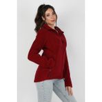 Balins Kadın Balıkçı Fermuarlı Sweatshirt Bordo - S