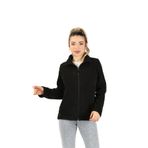 Balins Kadın Balıkçı Fermuarlı Sweatshirt Siyah - XXL