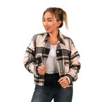 Balins Kadın Ekose Gömlek Siyah-Bej XL