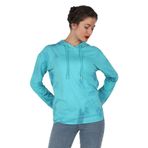 Balins Kadın Kapüşonlu Batik Sweatshirt Turkuaz S