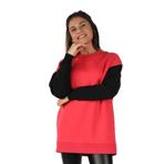 Balins Kadın Kolları Renkli Sweatshirt Nar L