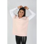 Balins Kadın Kolları Renkli Sweatshirt Pembe - L