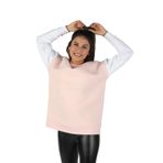 Balins Kadın Kolları Renkli Sweatshirt Pembe - XL