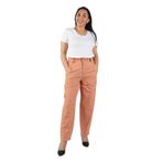 Balins Kadın Poplin Gabardin Pantolon Turuncu Kiremit 38