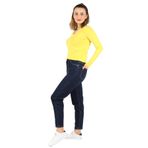 Balins Kadın Şardonlu Kot Pantolon Koyu Mavi 34