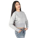 Balins Kadın Yarasa Kol Geniş Ribanalı Sweatshirt Gri M