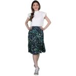 Balins Kadın Yeşil Çiçekli Etek - 34