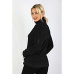 Balins Polar Kadın Kol Fermuarlı Sweatshirt Siyah - XXL