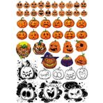 Balkabakları Sticker Set 3 34 Parça Telefon, Tablet, Defter, Laptop Sticker