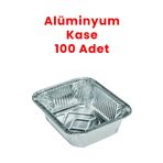 Balkan 100 Adet Alüminyum Aşure Tatlı Kasesi Sütlaç Kabı Tek Kullanımlık