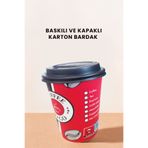 Balkan 12 Oz 20 Adet Kapaklı Karton Sıcak İçecek Bardağı