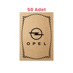Balkan Ambalaj Kraft 120Gr Opel Oto Paspas Kağıdı 50 Adet - 35X50cm - Kalın Kağıt Baskılı