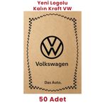Balkan Ambalaj Kraft 120Gr Volkswagen Oto Paspas Kağıdı 50 Adet - 35X50cm - Kalın Kağıt Baskılı