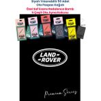 Balkan Ambalaj Suya Dayanıklı Oto Logolu Oto Paspas Kağıdı Siyah 50 Adet - 35X50CM 5 Çeşit Ayna Kokusu - Land Rover - Siyah - Gümüş