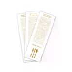 Balkan Kağıt Sülfit Çatal Kaşık Bıçak Kılıfı 1000 Adet - 8Cm X 24Cm (Parmak İzi Desenli) Tek Kullanımlık 2577867867867