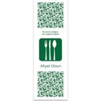 Balkan Kağıt Sülfit Çatal Kaşık Bıçak Kılıfı 1000 Adet - 8cm x 24CM (Yeşil)
