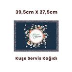 Balkan Kuşe Baskılı Amerikan Servis Kağıdı 500 Adet 39,5 cm X 27,5 cm Tepsi Kağıdı 90 gr