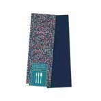 Balkan Kuşe Kağıt Çatal Kaşık Bıçak Kılıfı 1000 Adet - 8Cm X 24Cm (Çiçekli Desen) Tek Kullanımlık 444444841154