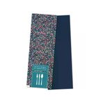 Balkan Kuşe Kağıt Çatal Kaşık Bıçak Kılıfı 500 Adet - 8Cm X 24Cm (Çiçekli Desen) Tek Kullanımlık 5464867964689