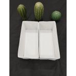 Balkan Room 2'li Beyaz Çekmece Içi Düzenleyici Organizer Set - Çok Amaçlı Dolap Içi Kutu Seti ( 28*13*13 )