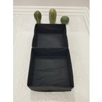 Balkan Room 2'li Siyah Çekmece Içi Düzenleyici Organizer Set - Çok Amaçlı Dolap Içi Kutu Seti ( 28*28*13CM )