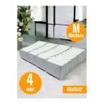 Balkan Room 4 Adet Gri Akordiyon Tipi Medium 11 Gözlü Çekmece Içi Düzenleyici Dolap Organizer Seti 40x16x12 Cm
