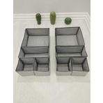 Balkan Room 8'li Gri Çekmece Içi Düzenleyici Organizer Set - Çok Amaçlı Dolap Içi Kutu Seti