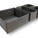 Balkan Room Antrasit 4'lü Çekmece Içi Düzenleyici Organizer Set - Çok Amaçlı Dolap Içi Kutu Seti