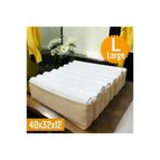 Balkan Room Bej Akordiyon Tipi Large 8 Gözlü Çekmece İçi Düzenleyici Dolap Organizer 40x32x12 cm