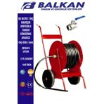 Balkan Ticaret 60 Metre Yangın Hortum Arabası+1 inç küresel vana