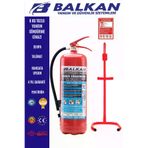 Balkan Ticaret balkan6kgt17 6 Kg Tozlu Yangın Söndürme Cihazı +Talimat+Askı Aparatı 2 Adet