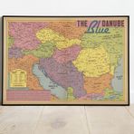 Balkanlar Dekoratif Şehir Haritası Posteri 60x90 cm AMC401
