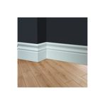 balkanlarparke SÜPÜRGELİK YALI U 12 MDF ÜZERİ LAKE PVC (12cmx15mmx250cm)