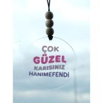 Balkhoon Çok Güzel Karısınız Hanımefendi Dikiz Aynası Süsü