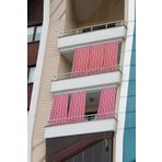 Balkon Brandası Balkon Korkuluğu Korniş Düğmeli Bağcıklı Güneşlik Perde (180 x 260 cm)
