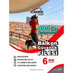 Balkon Güvenlik Filesi – 2.5m Yükseklik | Metreyle Kesim | 6mm Ip, 10X10 cm Göz Aralığı + Montaj Aparatları (Beyaz) - 2.5X12 m