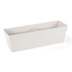 Balkon Saksı Yalı, No:2, 10.8L, 15.8X51.5x17 Cm, Beyaz (2 Adet Metal Ayak Hariçtir)