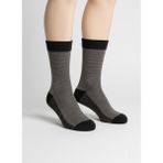Balkonda Erkek Çorap 2'li Paket Jakar Bambu Uzun Dikişsiz Yumuşak Esnek Kum & Siyah - Paris Socks - Kum - Siyah - 40 - 44