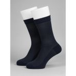 Balkonda Erkek Çorap 2'li Paket Jakar Bambu Uzun Dikişsiz Yumuşak Esnek Siyah & Lacivert - Paris Socks - Siyah - Lacivert - 40 - 44
