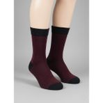 Balkonda Erkek Çorap 2'li Paket Kamet Lambswool Uzun Dikişsiz Kışlık Sıcak Tutar Bordo & Antrasit - Pro Socks - Bordo - Antrasit - 41 - 44